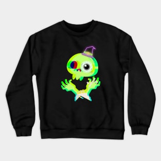 Green hands  ghost Halloween Crewneck Sweatshirt